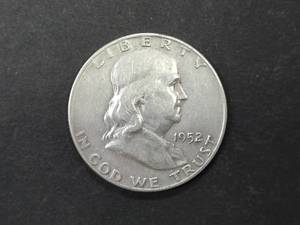lot 46 image: 1952 D Franklin Silver Half Dollar...
