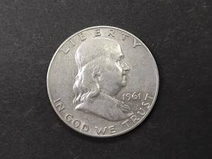 lot 53 image: 1961 D Franklin Silver Half Dollar...