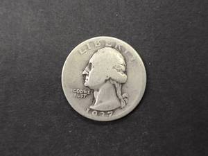 lot 64 image: 1937 Washington Silver Quarter...
