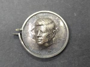lot 82 image: JFK Bust Made with 1964 Kennedy Sil...