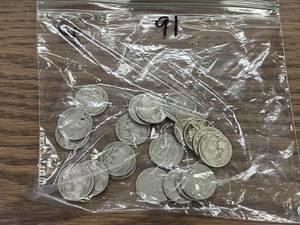 lot 91 image: (20) Buffalo Nickels...