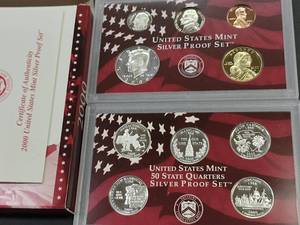 lot 154 image: 2000 Silver Proof Coin Set...