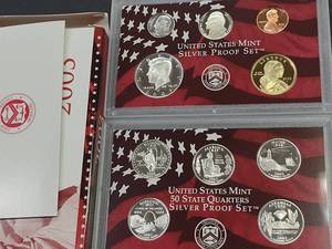 lot 157 image: 2003 Silver Proof Coin Set...