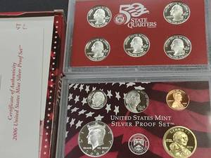 lot 160 image: 2006 Silver Proof Coin Set...