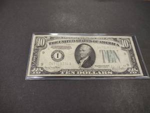 lot 172 image: 1934 D Ten Dollars Federal Reserve ...