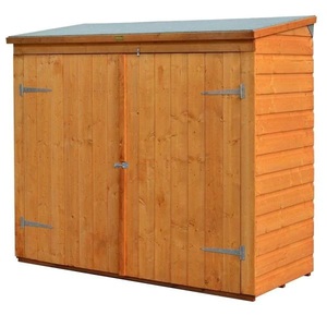 lot 55 image: Bosmere Wall-Store 6 ft. x 2 ft. 8 in. Wood Storage Shed