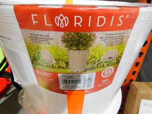 lot 45 image: (2) FLORIDIS Genebra Large White Resin Planter Bowl