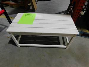 lot 46 image: SKY White Poly Outdoor Adirondack Coffee Table