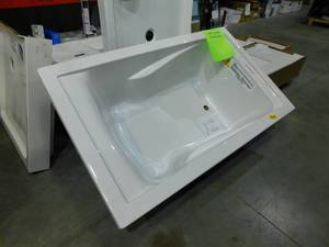 lot 64 image: American Standard EverClean 5 ft. x 36 in. Soaking Tub with Reversible Drain in White