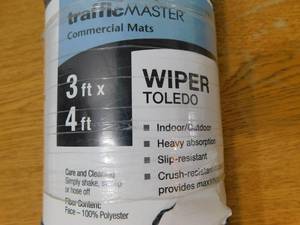 lot 7 image: TrafficMaster Charcoal 36 in. x 60 in. Rubber Commercial Door Mat