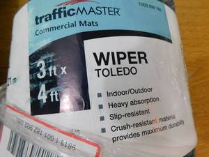 lot 8 image: TrafficMaster Charcoal 36 in. x 60 in. Rubber Commercial Door Mat