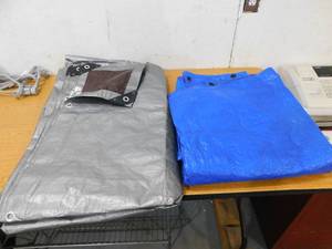 lot 17 image: (2) Heavy Duty Tarps