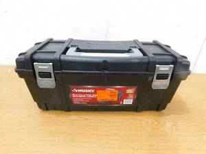 lot 83 image: (2) Husky 24 in. Tool Box in Black