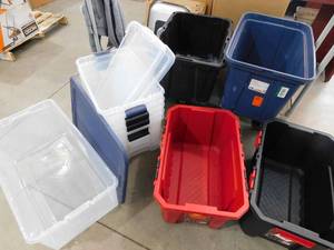 lot 94 image: (10) Asssorted storage tote lot