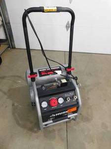 lot 96 image: Husky 4.5 Gal. Portable Electric-Powered Silent Air Compressor