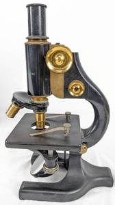lot 82 image: Antique Spencer Microscope and Wood Case