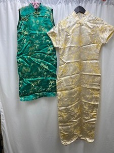 lot 128 image: Vintage Asian Dresses - Adult & Child Sizes
