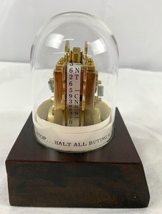 lot 41 image: Edison Stock Ticker Replica in Glass Dome