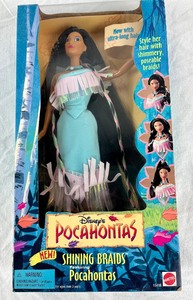 lot 151 image: Lot of 2 Barbies Disneys Pocahontas & Northwest Coast Native American Barbie - New in Box