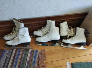 lot 67 image: Three Pairs of Ice Skates