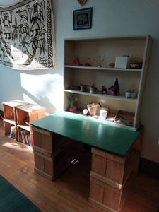 lot 28 image: Collection of Wood Crate Furniture