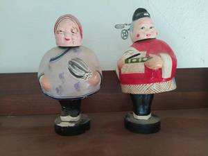 lot 53 image: Two Handmade Asian Figurines