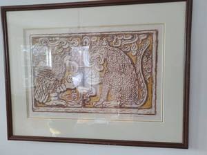 lot 173 image: Framed Pastel