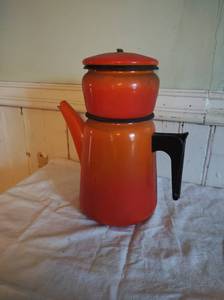 lot 273 image: Vintage Orange Coffee Percolator