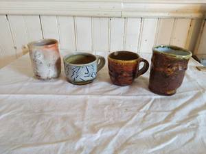 lot 331 image: 4 Ceramic Studio Coffee Mugs