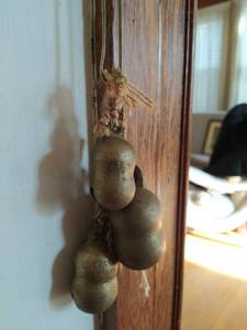 lot 104 image: Three Brass Bells Made in India
