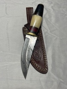 Custom Damascus Steel Hunting Knife