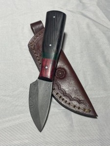 Custom Damascus Steel Skinner Knife