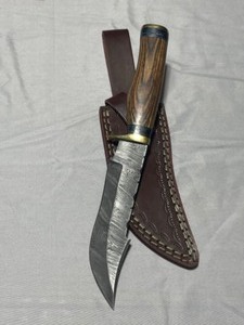 Custom Damascus Steel Hunting Knife