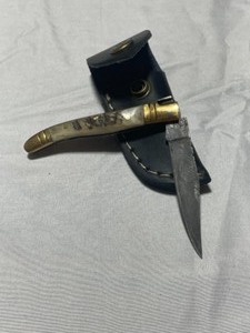 Custom Damascus Steel Pocket Knife