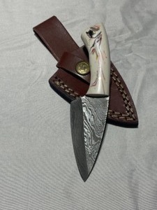 Custom Damascus Steel Skinner Knife
