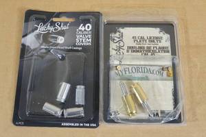 Lucky Shot Valve Stem Covers and License Plate Bolts