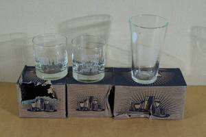 3 Military and Firearm Theme Drinking Glasses