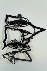 Minnesota Fishing Laser Cut Metal Sign