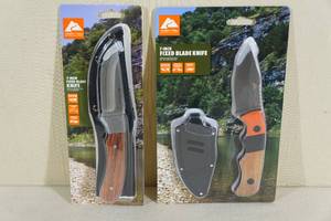 2 Ozark Trail 7 Fixed Blade Knives