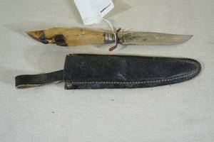 Handmade Deer Foot Handle Hunting Knife - EIG Solingen Germany