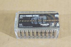50 Federal Premium .22 LR Personal Defense 29 Gr Punch Flat Nose Ammo
