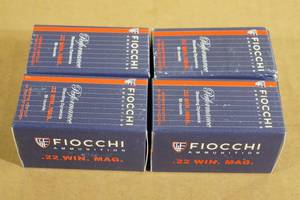 200 Fiocchi Performance .22 Win Mag 40 Gr JSP Ammo