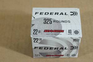 325 Federal Automatch .22 LR 40 Gr Ammo