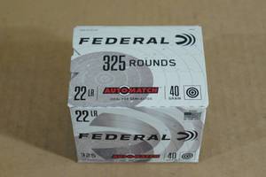 325 Federal Automatch .22 LR 40 Gr Ammo