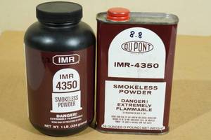 2 Partial Containers of IMR 4350 Smokeless Gun Powder