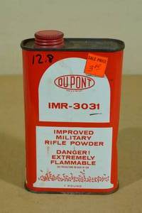 Partial Can of Du Pont IMR 3031 Military Rifle Gun Powder