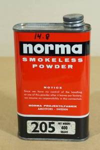 Partial Can of Norma 205 Smokeless Gun Powder