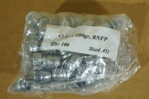100 Cast 45 Cal .452 200 Gr RN FP Bullets
