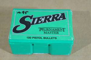 95 Sierra Tournament Master 38 Cal .357 170 Gr FMJ Bullets