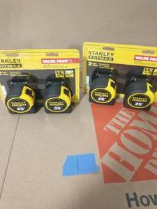 lot 1 image: 2 STANLEY 25 ft. FATMAX Tape Measure (2-Pack EACH )